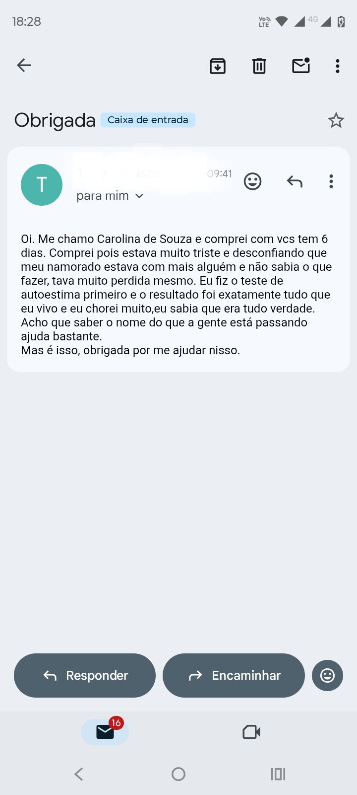Print de conversa de prova social 5
