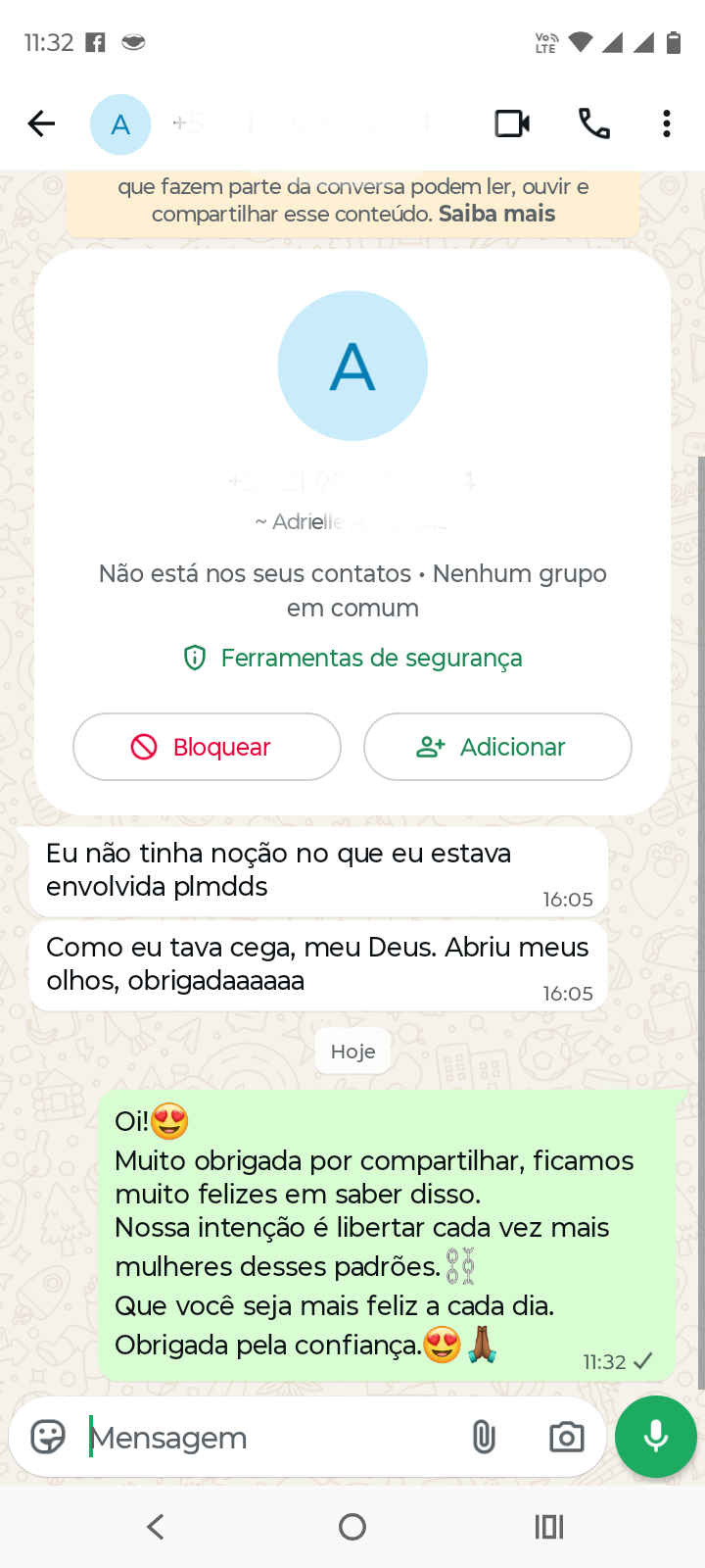 Print de conversa de prova social 2